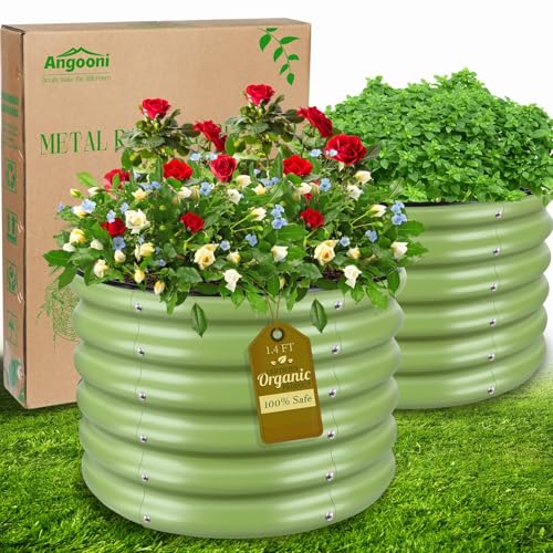 Camas de jardín elevadas de metal profundo para cultivo eficiente 2