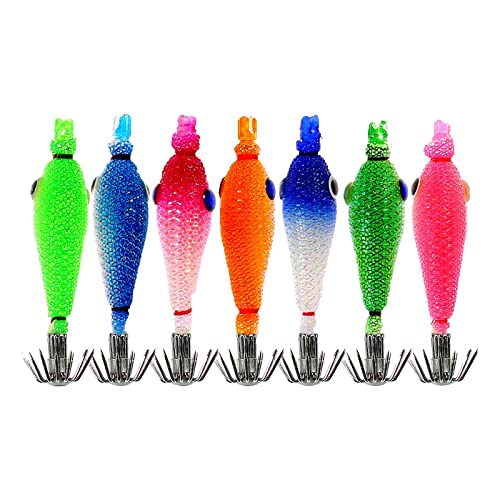 Appâts souples durables Amagogo avec hameçons phosphorescents