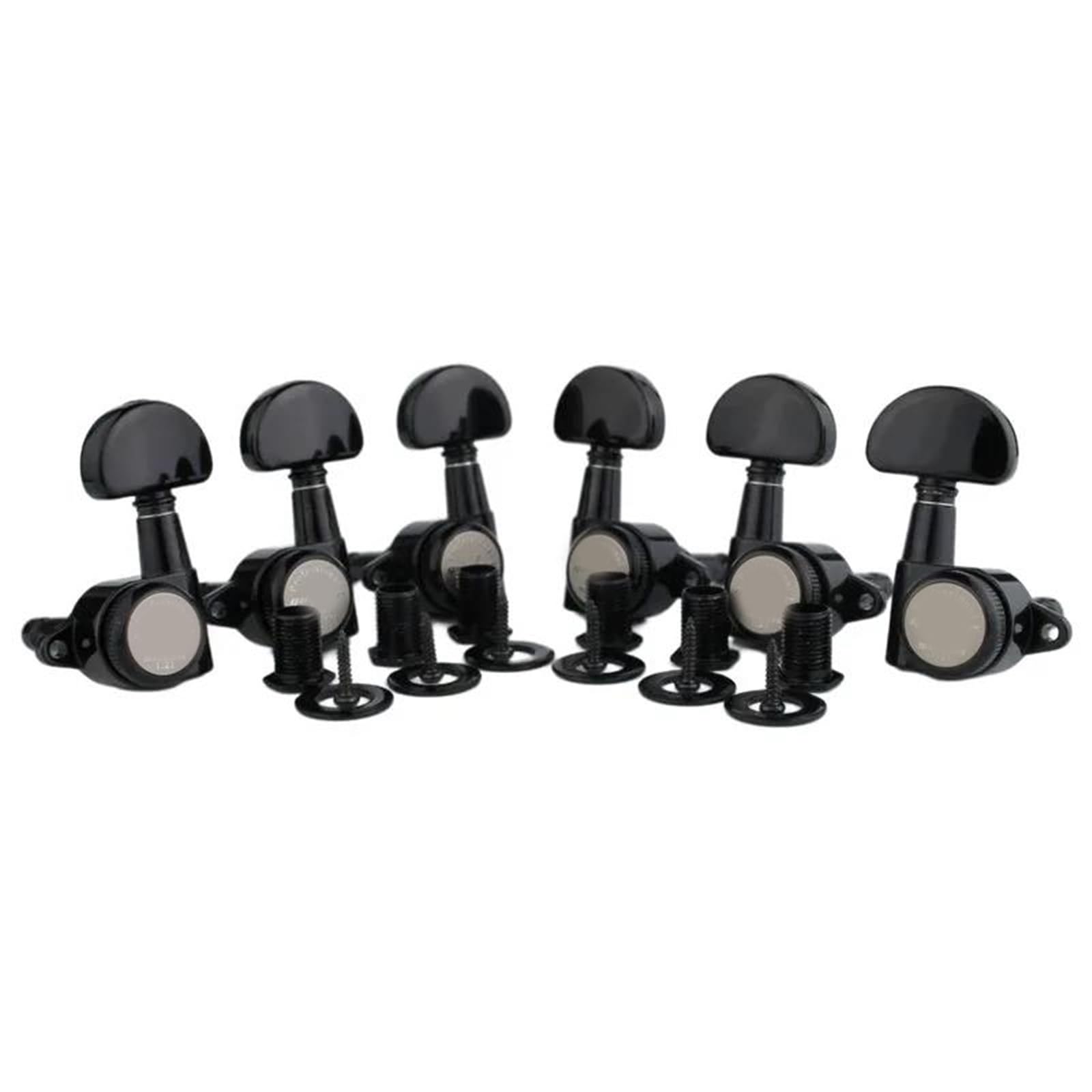 Afinadores De Bloqueo 3R3L Para Guitarras Estilo LP/SG Relación Engranajes 1:21 Clavijas Guitarra(BK)