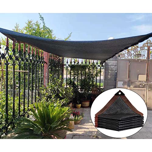 Filet d'ombrage noir 5x5m pour jardin et terrasse avec protection UV