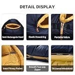 Down Mummy Sleeping Bag for Adults, Ultralight Backpacking - Image 6