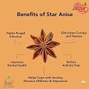 JAIPUR MASALE Star Anise Spice | Whole Chakri Phool | Strong Aroma & Flavor Fresh Spice For Food - 5kg with Jute Bag gallery image