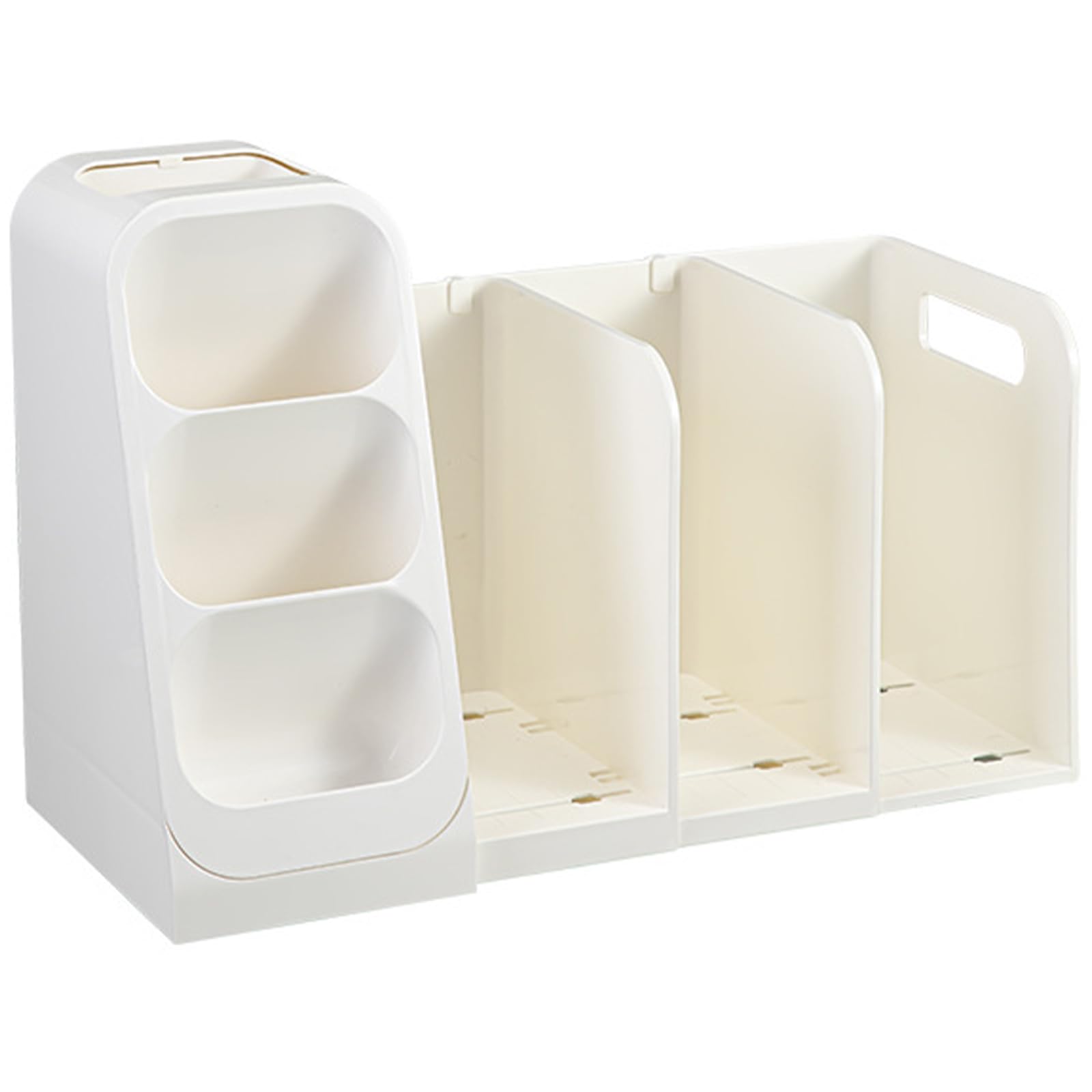 Expandable Bookstand and Pen Holders Set ABS Desktop Organizers for Students Professional Desktop Bookend Retractable Desk Organizers for Students
