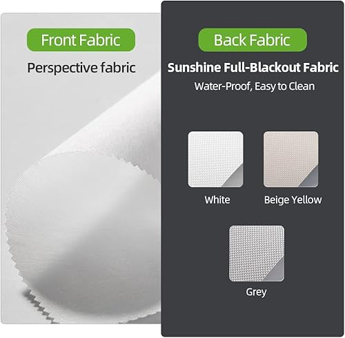 Miniatura 3 de ZSHINE Persianas enrollables motorizadas inalámbricas de doble capa para día y noche motor recargable adecuado para el hogar oficina hotel club