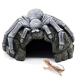 Reptile Rock Cave Hideouts Terrarium Habitat Decor Gecko Tank Accessories for Fish, Reptiles...