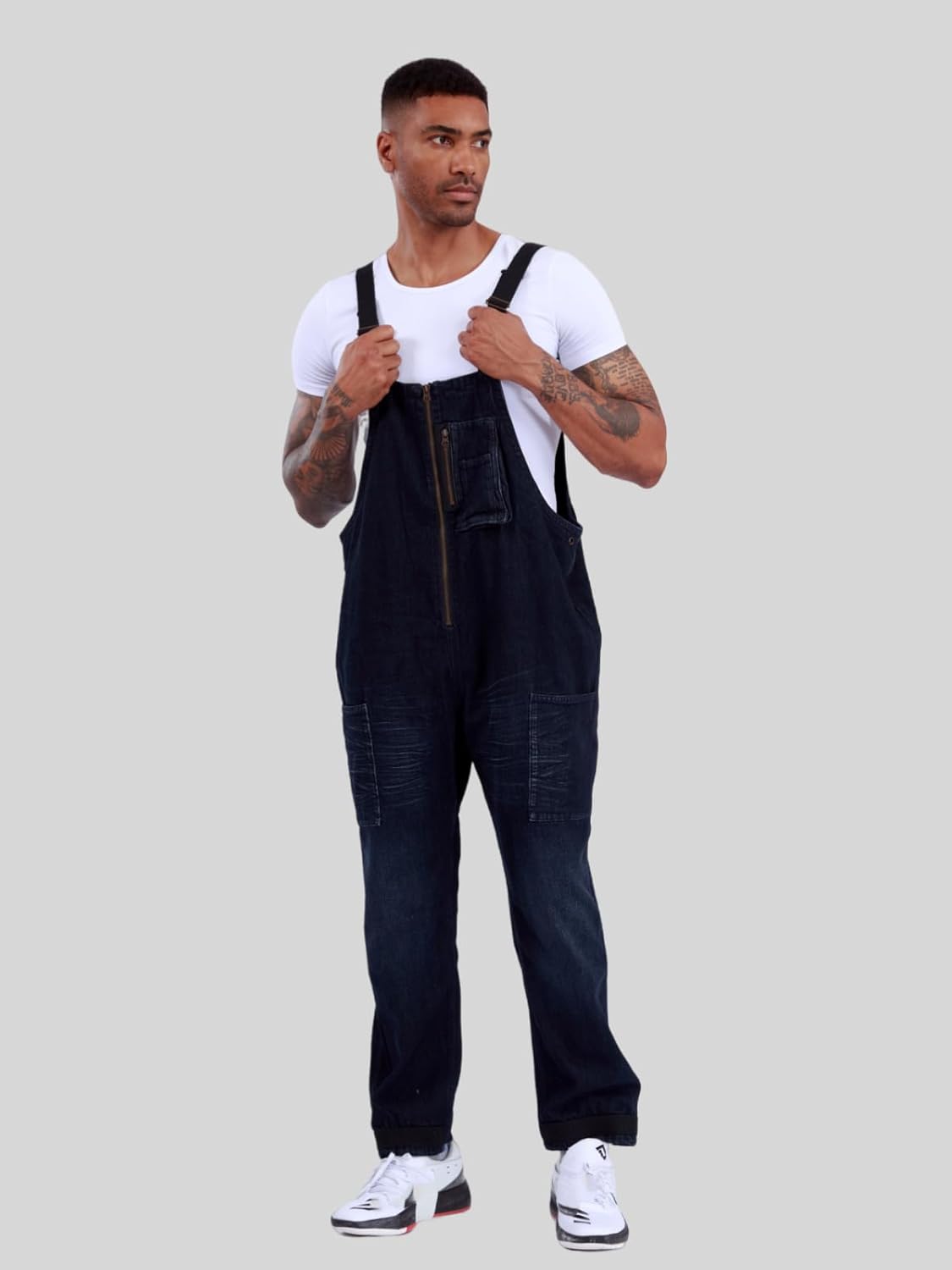 Men's Spring & Summer Vintage Overalls - Straight-Leg Casual Jumpsuit