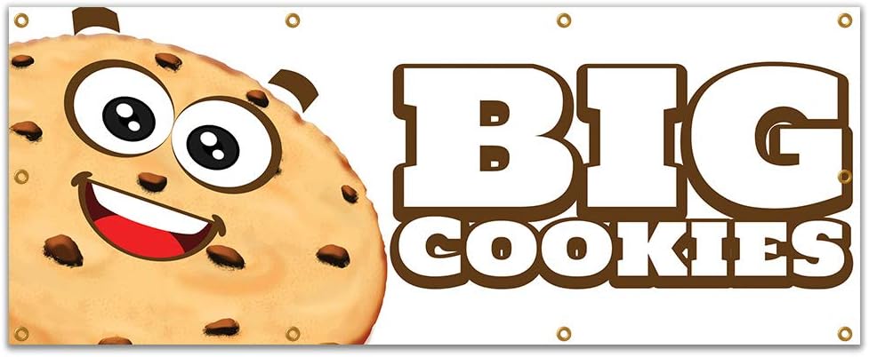Big Cookies 96" Banner Concession Stand Food Truck single Sided