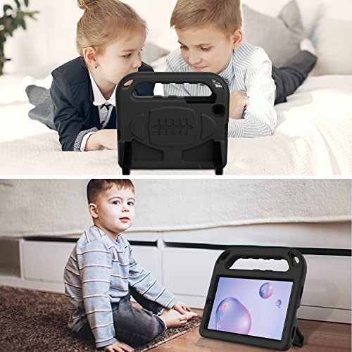Avawo Kids Case For Samsung Galaxy Tab A 8.4 (2020) Sm-T307 - Built In Screen Protector - Shock Proof Lightweight Convertible Stand Kids Friendly Case For Galaxy Tab A 8.4-Inch Release In 2020, Black #TOP3