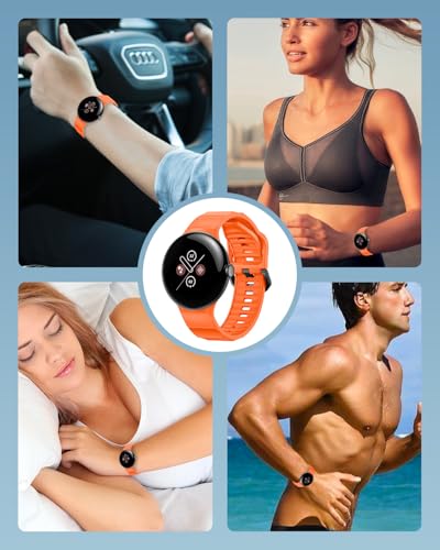 Correa de silicona deportiva para Google Pixel Watch 4 45mm miniatura 7