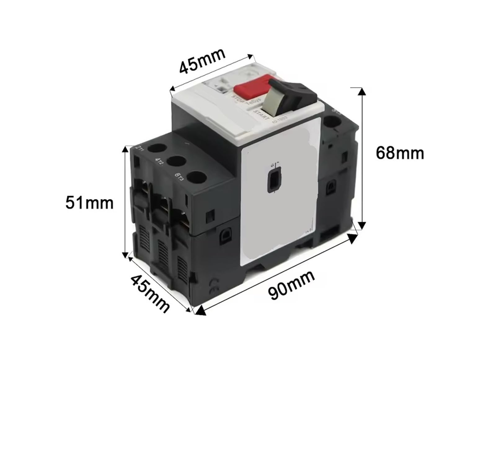 Motorstarter-Serie, Motorschutz, Motorschutzschalter, Druckknopf, 3P, thermisch-magnetischer Motortyp(GV2ME20C 13-18A)