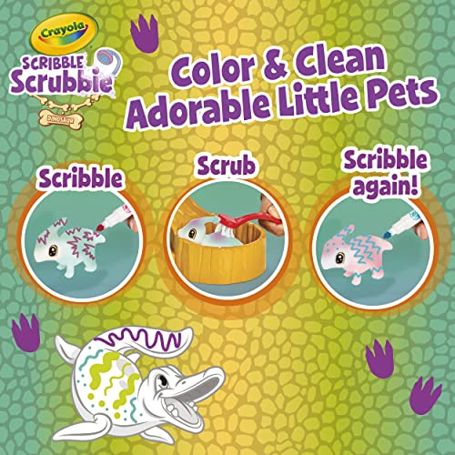Crayola Scribble Scrubbie Pets Dinosaur Waterslide, Dinosaur Toys for Kids, Pet Grooming Toy, Gifts for Boys & Girls, Ages 3+ - image 3