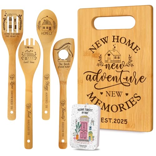 House Warming Gifts Set New Home, New Home Essentials with Bamboo...