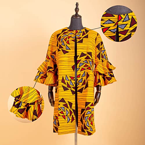 African Women Coat Ankara Print Long Jacket Tops Wax Dashiki Clothes2
