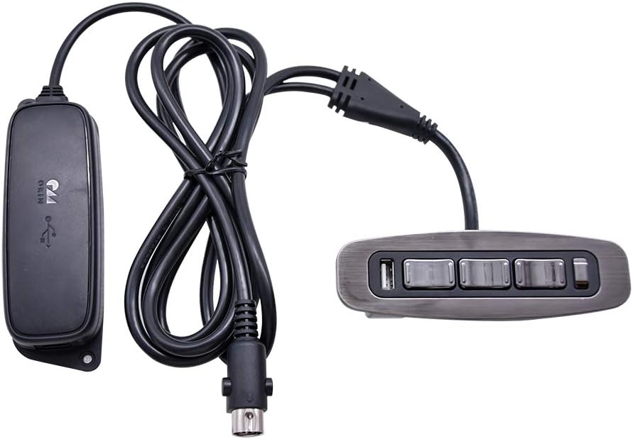 YOOGU Okin 7 Pin 7 Button Hand Controller Electric Power Switch Handset for Recliner and Lift Chair Replacement Parts with USB Control 3 Actuators