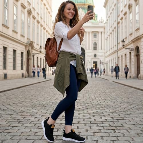 Image of Alicegana Sneakers for Women Walking Shoes: Lightweight Non Slip Comfortable Womens Shoes Footwear for Tennis Casual Work Travel