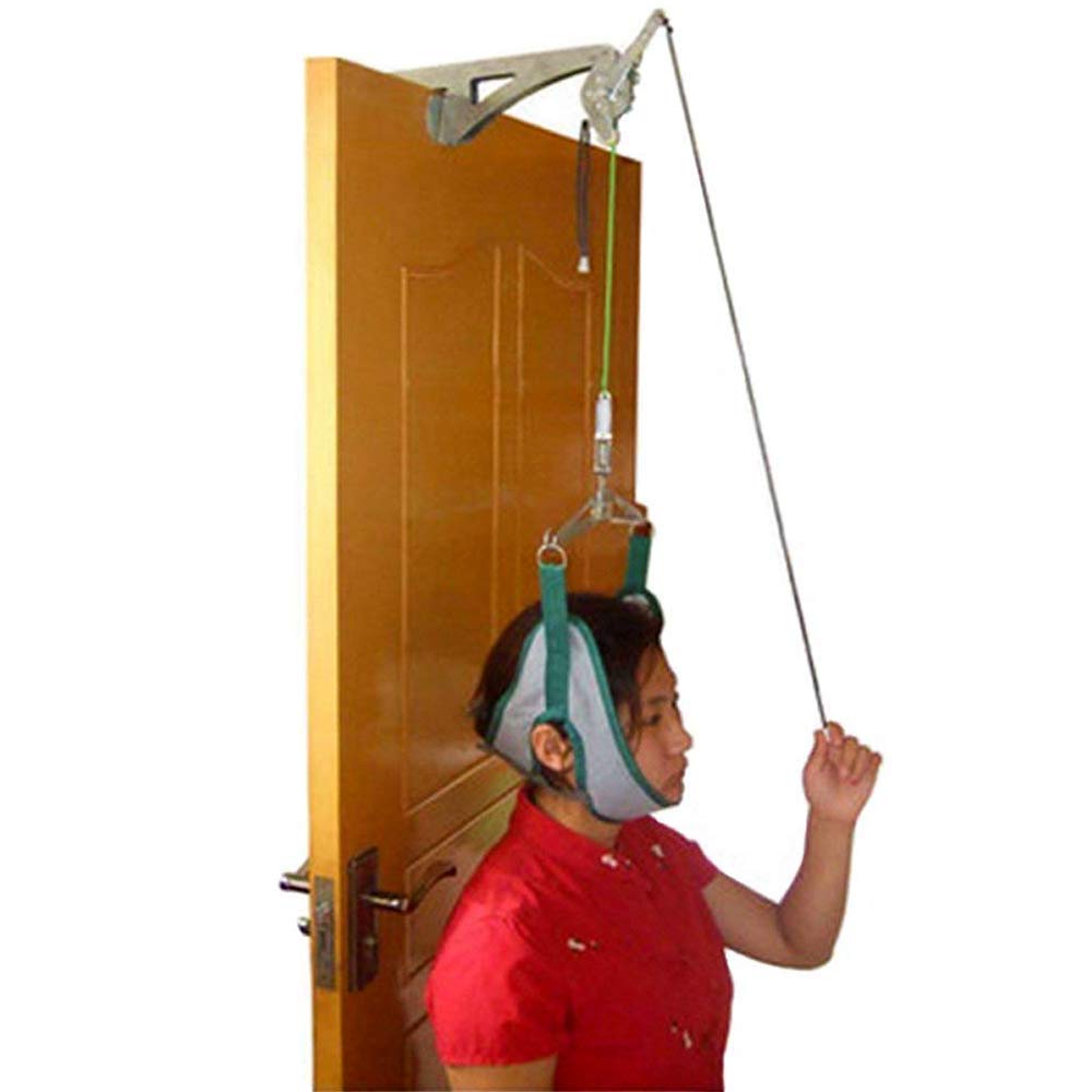 Over The Door Cervical Traction Device Set Unit for Neck Shoulder Brace Head Pain Relief Home