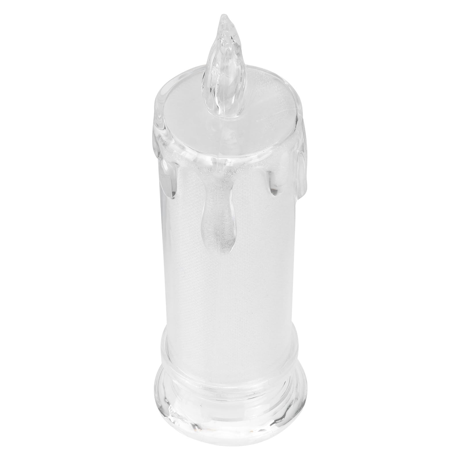 Kisangel 6 Pezzi Lampade Decorative LED Elettroniche senza Fiamma in Plastica Bianco per Atmosfera Romantica e Decorazione Casa Design Creativo e Retro