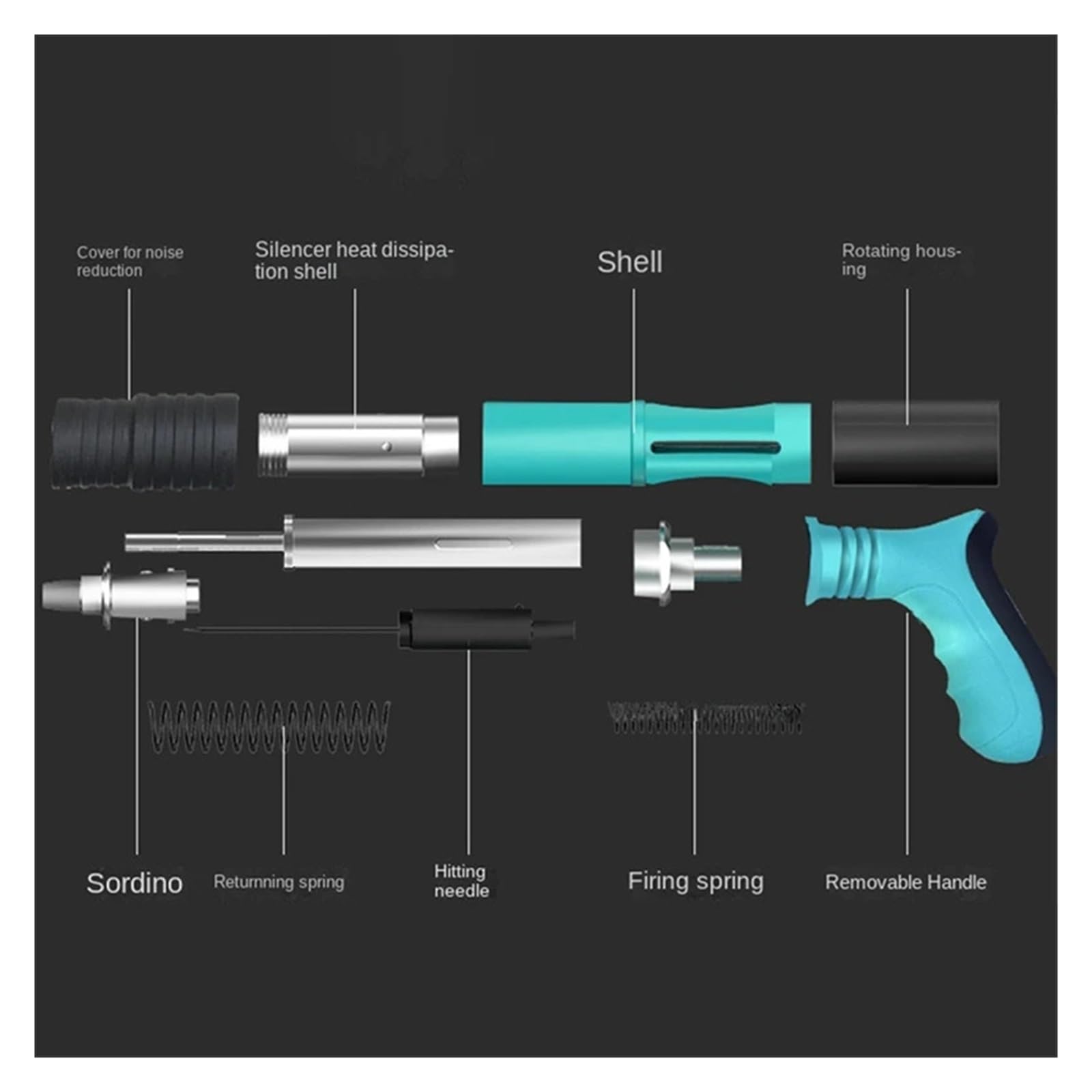 Máquina Clavadora, Pistola De Clavos Integrada, Juego De Herramientas De Instalación De Fontanero, Fijador De Pared, Artefacto De Techo