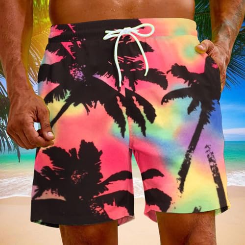 Muscularfit Mens Swim Trunks 9 Inch Inseam Bathing Suits Hawaiian Holiday Drawstring Swimming Trunks Beach Shorts with Pocket2