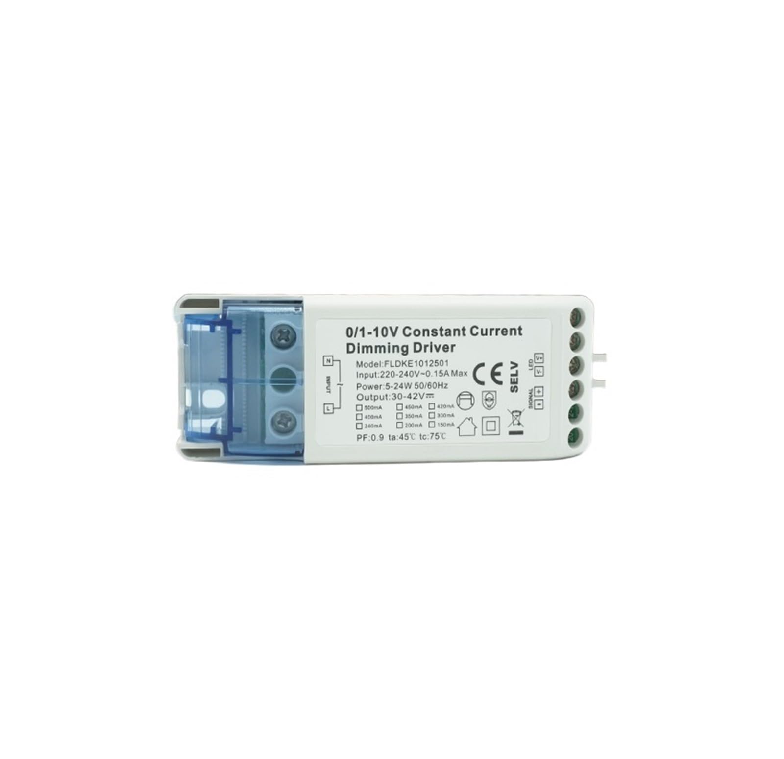 Alimentation courant constant 0-10V PF élevé et sans scintillement pour panneau LED