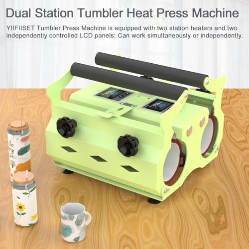 Prensa térmica doble para tazas 11-30 oz miniatura 3