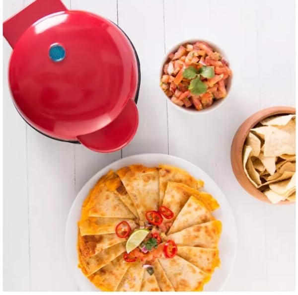 8-Inch Electric Round Griddle, Nonstick Dual Surface, Temperature Indicator Light, 8” diameter for cooking pancakes, grilled cheese, eggs and more