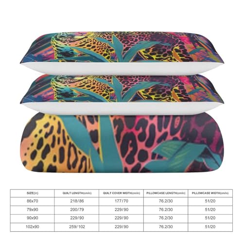 Funda nórdica suave de 220 x 240 cm con estampado de animales 3D 4