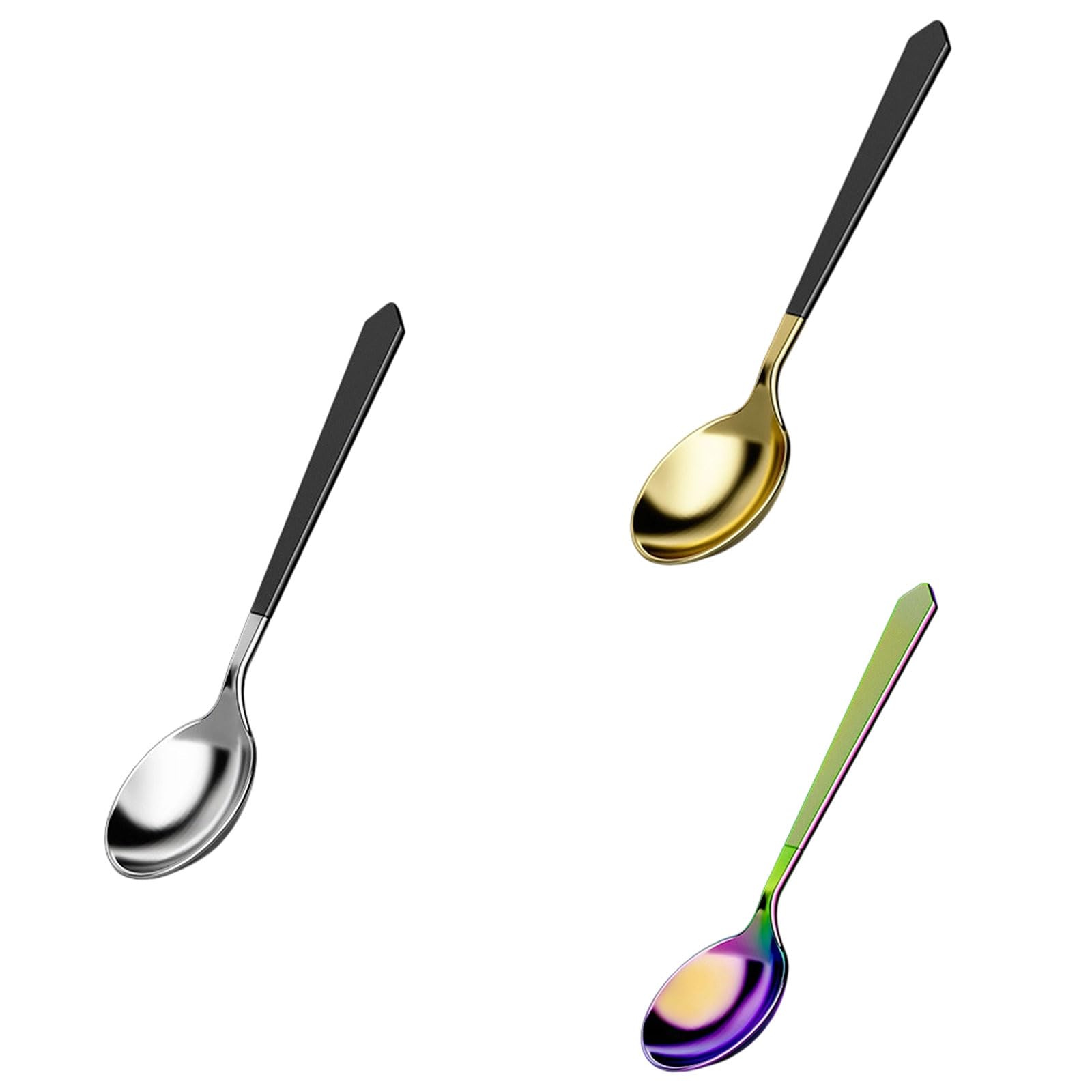 PANGBOER Cucchiaino da caffè per baristi Gadget in Acciaio Inossidabile 304 Resistente alla ruggine, Ideale per la degustazione e la miscelazione Professionale Cucchiaino da degustazione del caffè