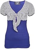 Küstenluder Damen Oberteil Lianne Matrosen Streifen Shirt Blau S