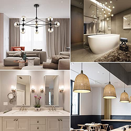 Dimmable G16.5 Led Bulbs,E26 Edison Led Light Bulbs,6W Equal 60 Watt Light Bulb,600Lm,Soft White 3000K,Globe Light Bulb For Pendant,Vintage Led Filament Edison Candle Bulb With Decorative,6Pack. #TOP7