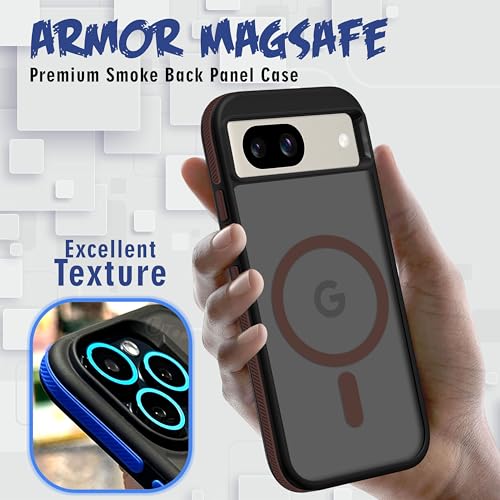 V-TAN Store V-TAN TPU Frosted Matte Case for Google Pixel 8A (Brown) - Image 3