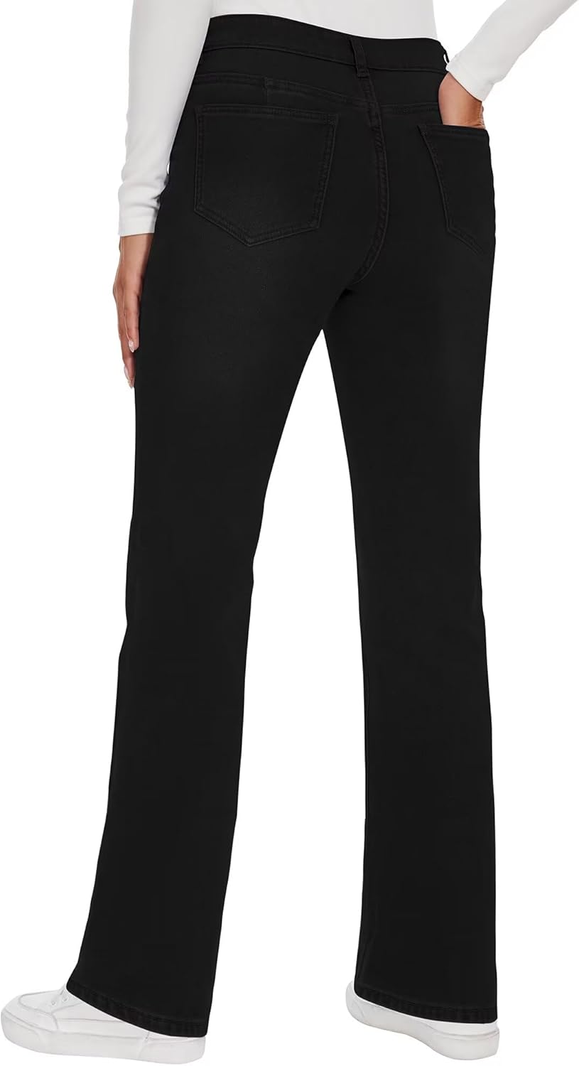 KDF Fleece Lined Jeans Women High Waisted Wide Leg Baggy Jeans for Women Winter Lined Jean Pants - Image 4