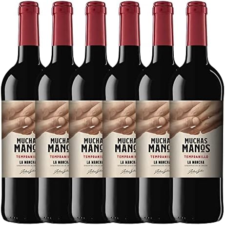 Muchas Manos Tinto Tempranillo, Paquete de 6 x 750 ml - Total: 45...