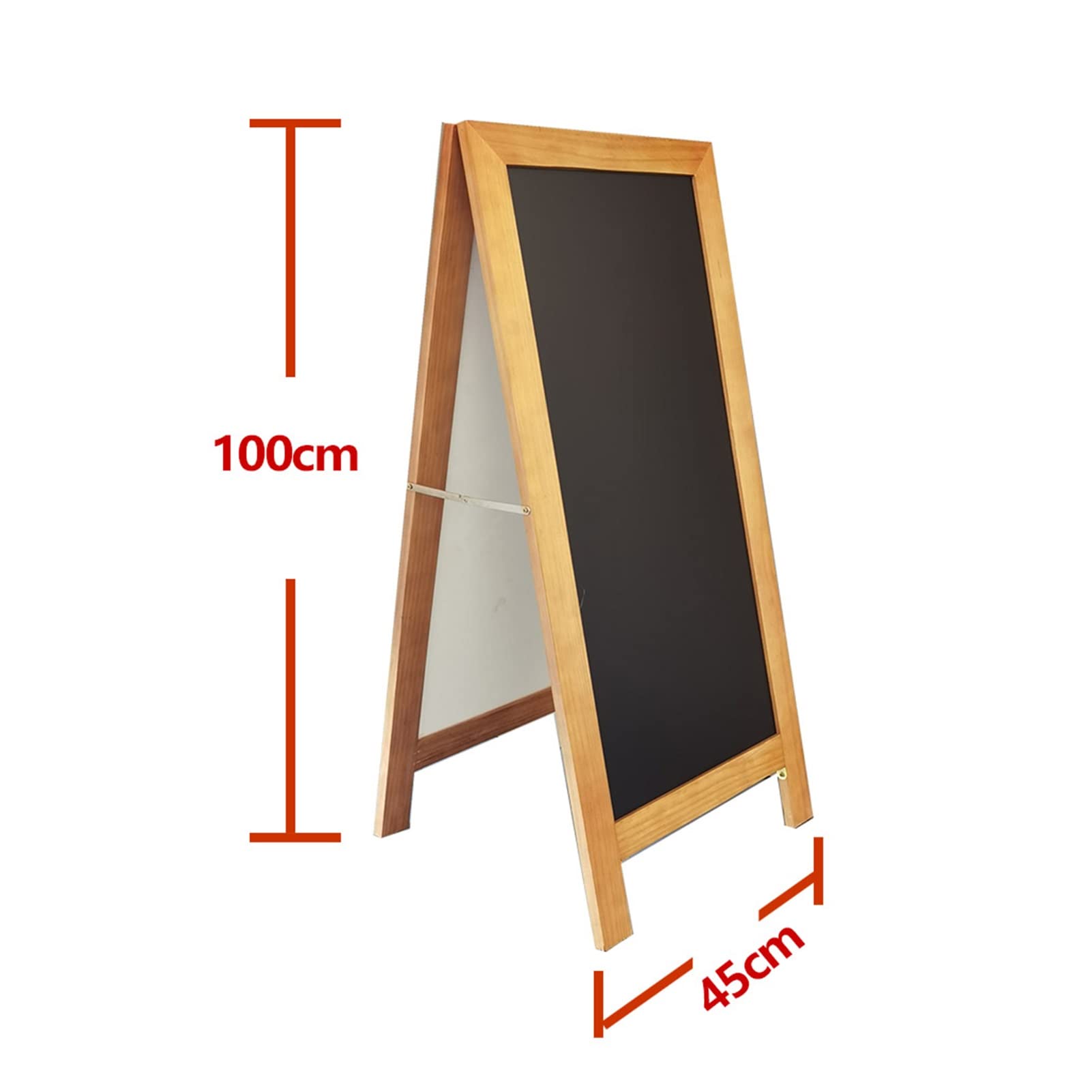 Letrero De Pizarra Magnético con Marco En A, 17.7 X 40 Pulgadas, Caballete De Pizarra De Madera De Pie, Tablero De Sándwich, para Café, Bares, Al Aire Libre, Menú