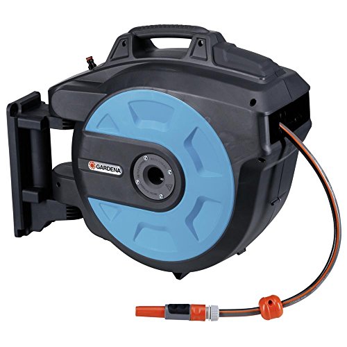 GARDENA Retractable Hose Reel 115-Feet with Convenient Hose Guide