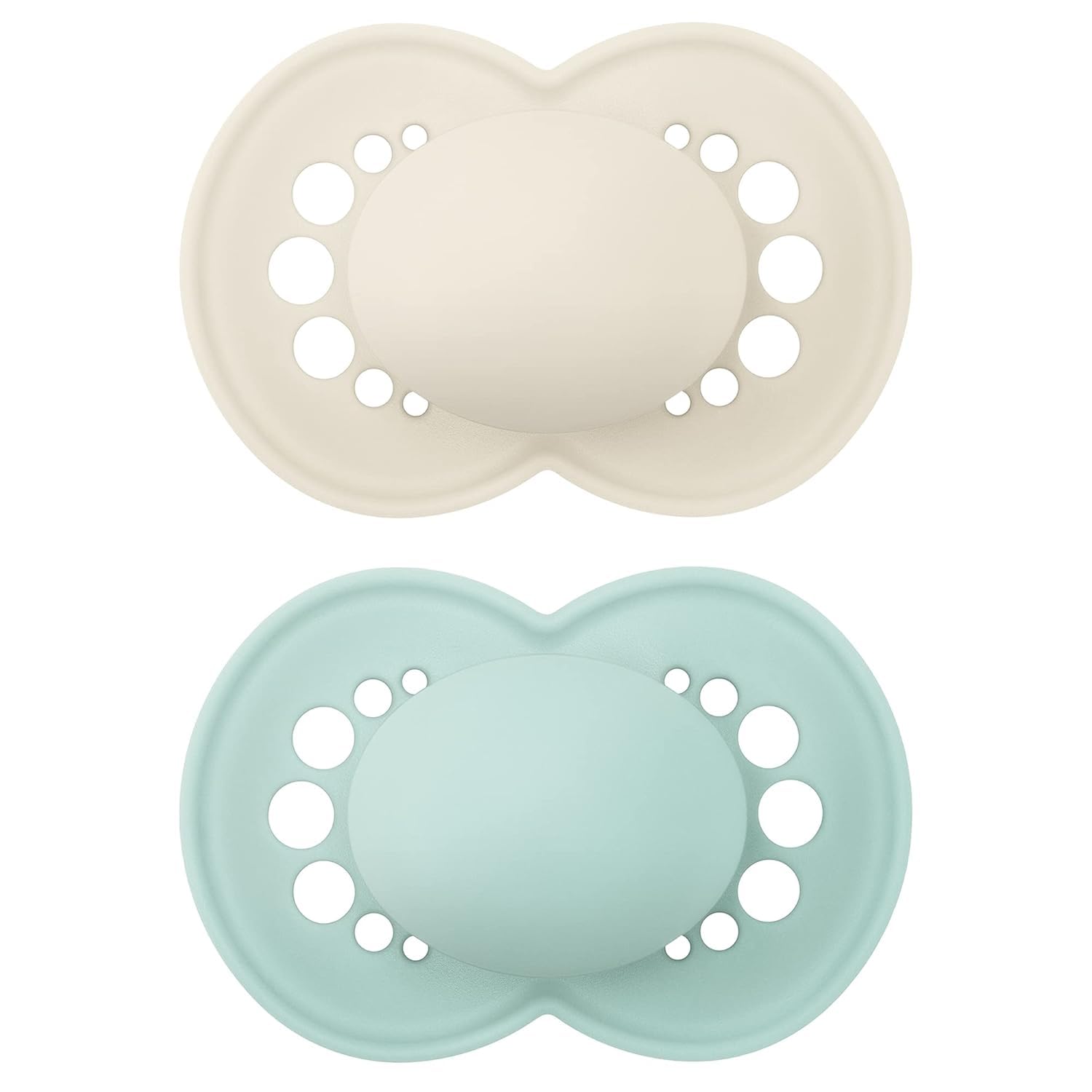 MAM Original Matte Baby Pacifiers 6-16 Months, Binky for Newborn Babies, BPA-Free Skin Soft Silicone Nipple, Easy to Clean, Developed with Medical Experts, 2 Count, With Sterilizer Case Made in Europe
