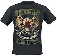 Five Finger Death Punch Locked Official licensed product Unisex t shirt, available in sizes S, M, L, XL and XXL. Large,black Size: L