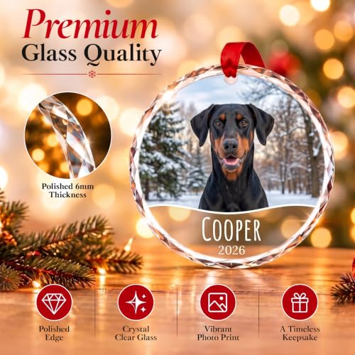 Image of Personalized Pet Christmas Ornament 2026, Custom Dog or Cat Keepsake