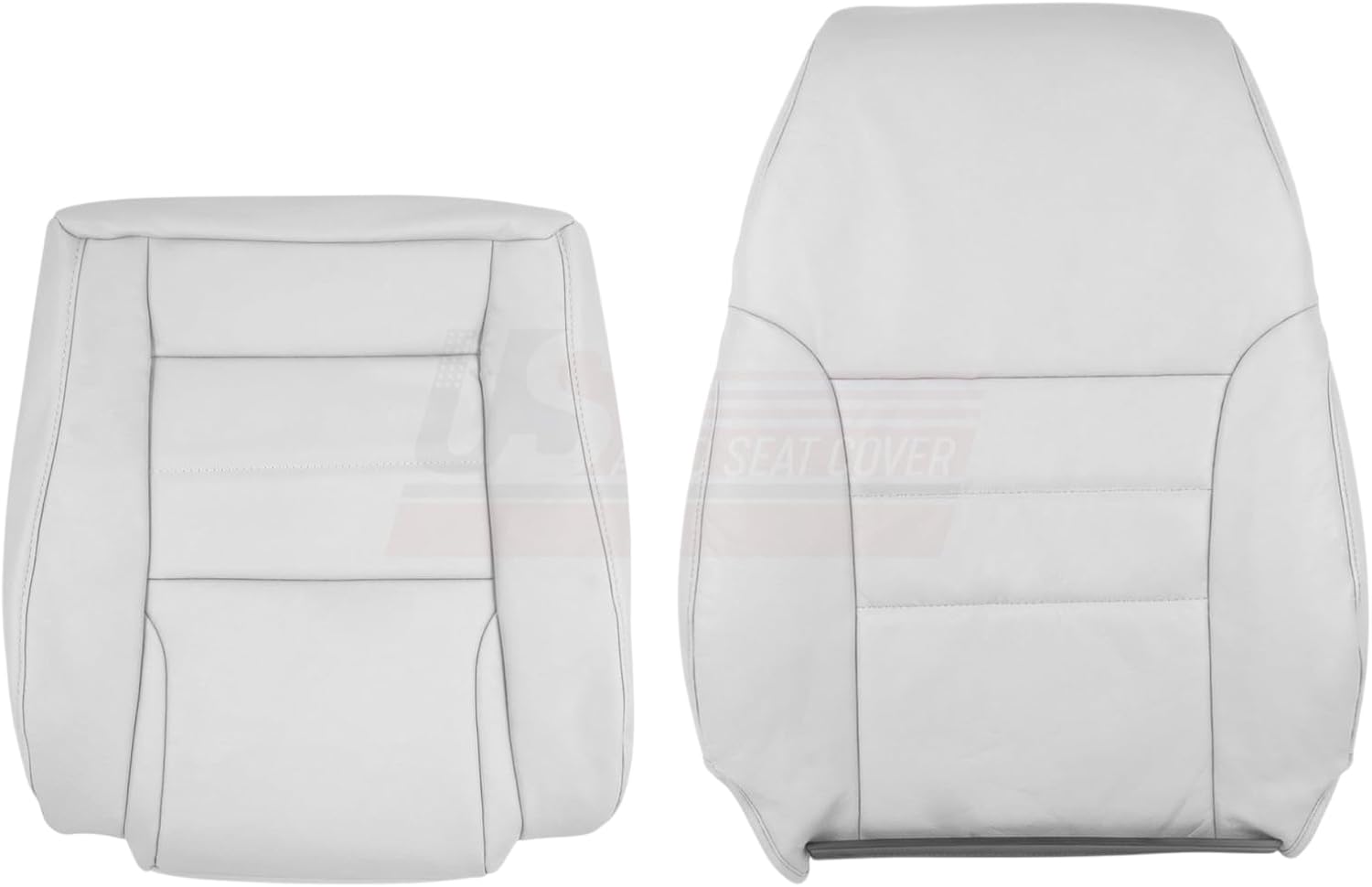 1994-1996 fits Ford Mustang Leatherette Driver Side Replacement Seat Covers White