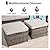 FKLUG 6 Pieces Patio Furniture Set, Outdoor Wicker Sofa Couch with 360° Swivel Rocking Chairs,Patio Conversation Sets with Ottoman and Coffee Table for Outside Porch Backyard Pool (Gray)