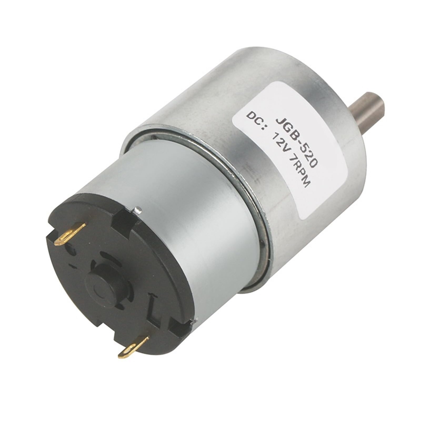 Micro Motorreductor DC Motorreductor de CC de 6 V/12 V/24 V, de 7 RPM a 960 RPM, caja de alto par JGB37-520, reductor eléctrico reversible(320,24V)