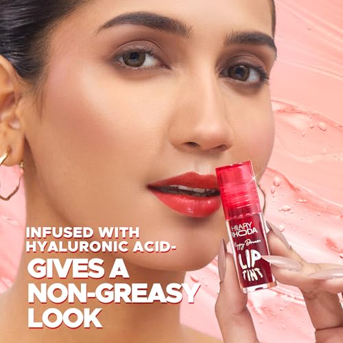 Image of Hilary Rhoda Happy Dream Lip Tint | Hydrating Formula | Infused with Hyaluronic Acid | Cruelty-Free & Glossy Finish | Non-Sticky Formula - 3.7g (Pink Fantasy- Shade 02)