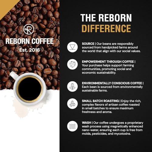 Café Reborn Specialty Grano Entero Tostado Medio 12 oz miniatura 3
