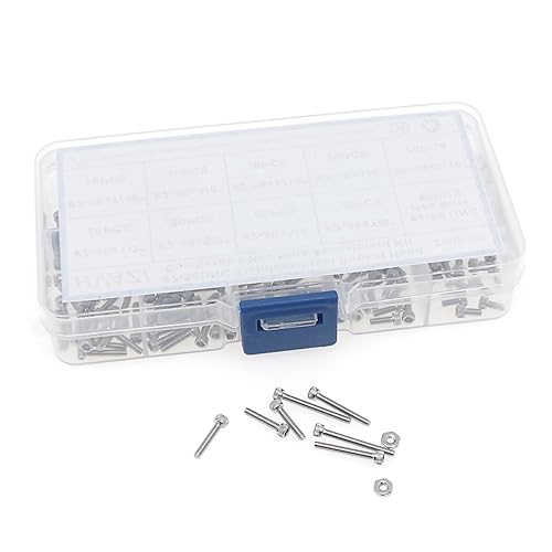 Miniatura 7 de #2-56 UNC Kit surtido de tornillos de cabeza hexagonal de acero inoxidable