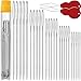 Premium Large Eye, Large Gauge Needles for Hand Sewing - Assorted Sizes, Including Embroidery - 25/50 PCs with 2 Threaders