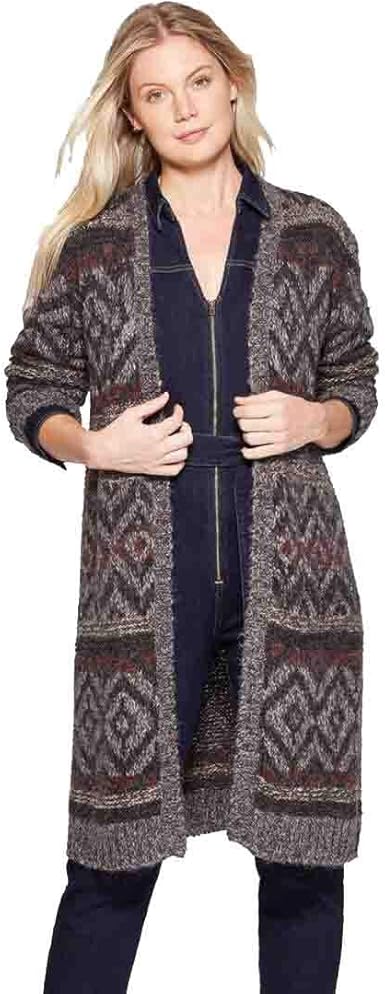 black duster sweater