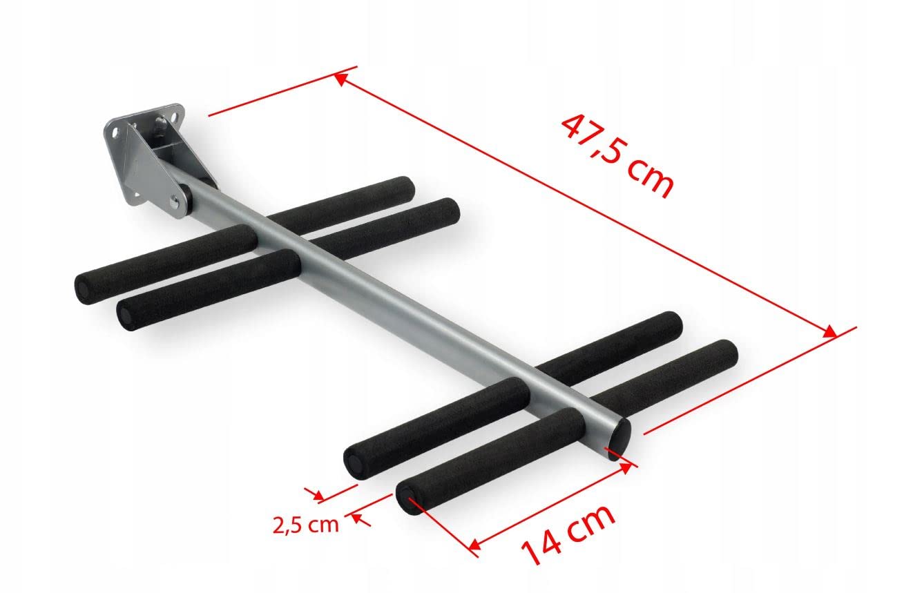 Support Mural Pour Skis Et Bâtons QLS - 13,5cm - Neuf Avec Visserie