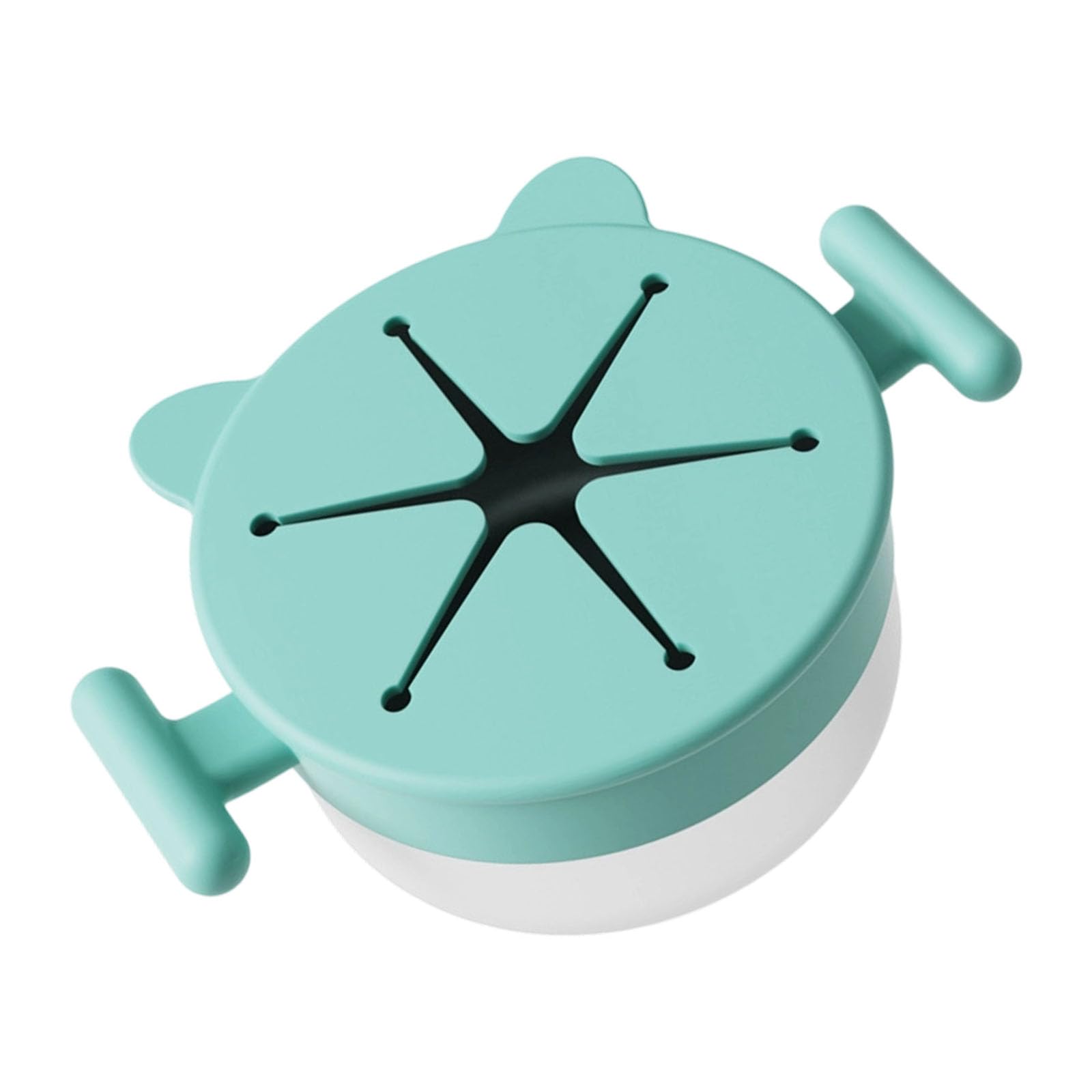 Kalttoy Food Grade Stainless Steel Snacks Bowl Detachable Spill Cover for Outdoor Activity Spill Bowl