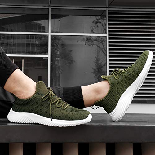Image of Feethit Mens Slip On Running Shoes Breathable Lightweight Comfortable Fashion Non Slip Sneakers for Men