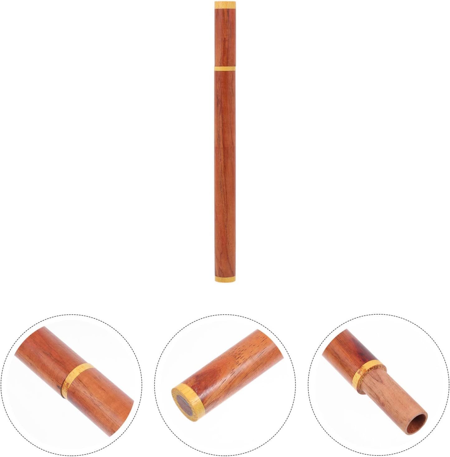 Wooden Incense Tube 4pcs Vintage Wood Incense Natural Tube Storage Retro Holder Tea Handmade
